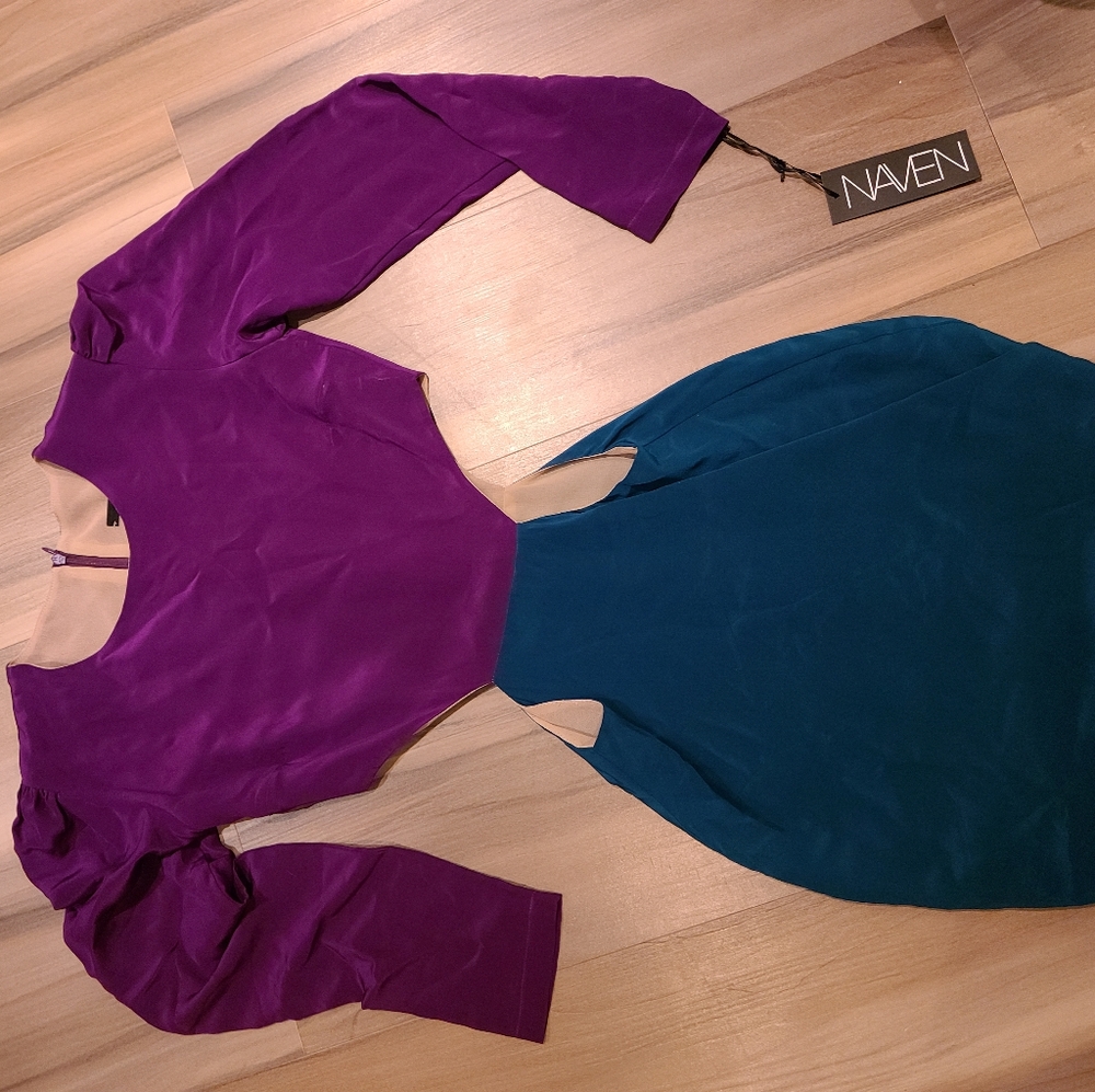 Womens Naven silk mini dress
